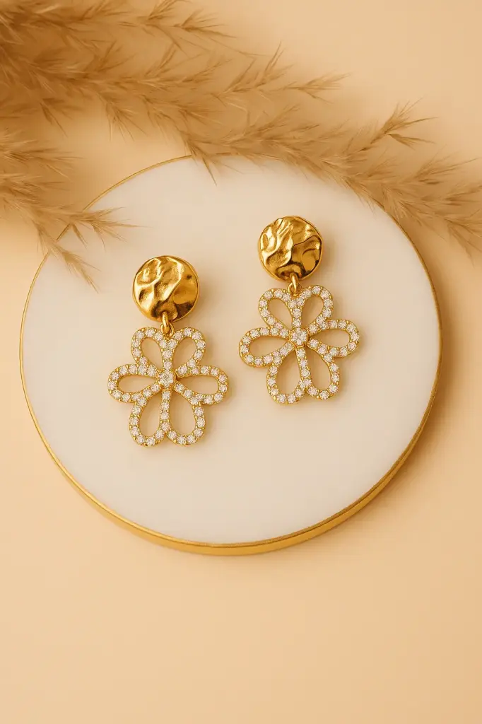 Golden Bloom Dangles