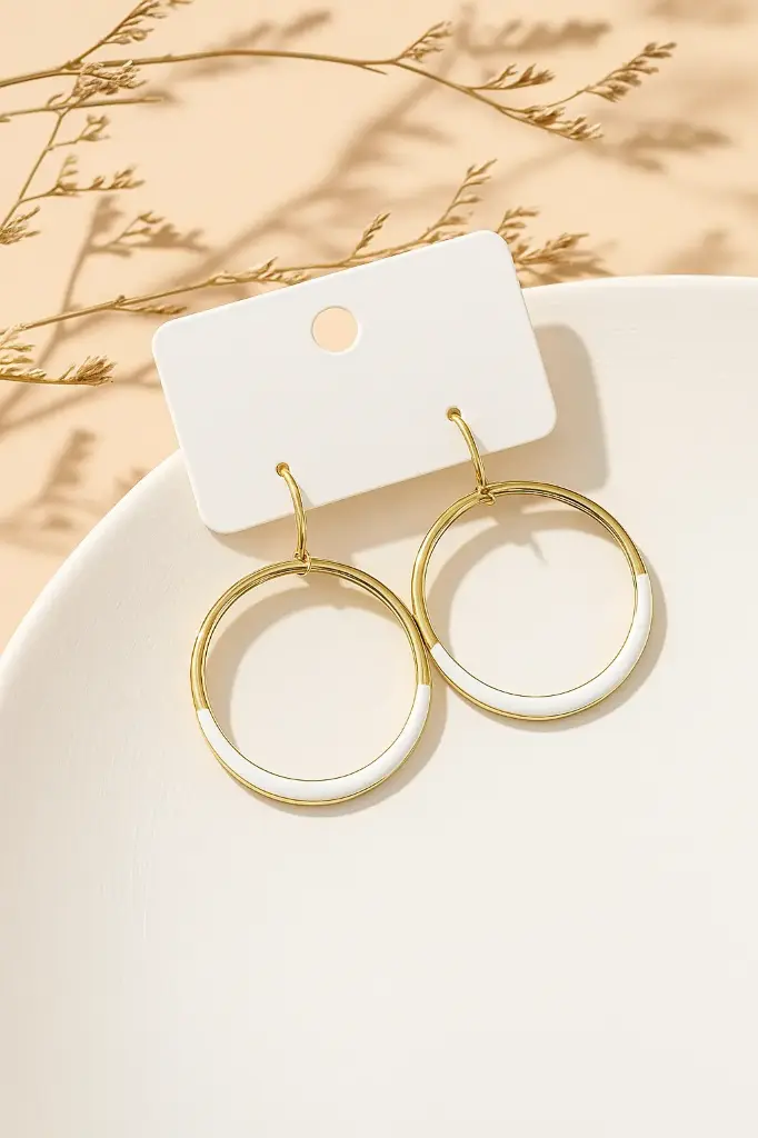 Modern Enamel Hoops