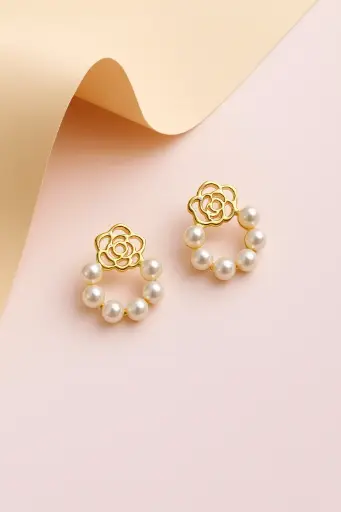 Blossom Pearl Drop Earrings