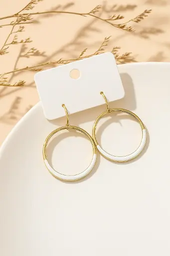 Modern Enamel Hoops