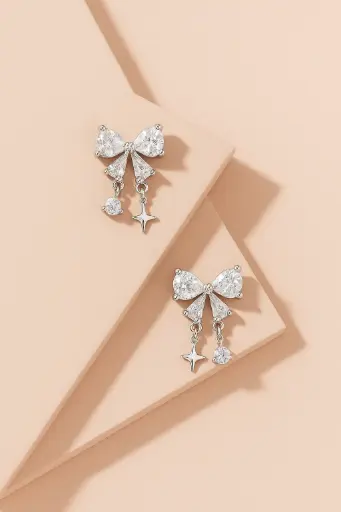 Twilight Ribbon Sparkle Earrings