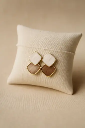 Two-Tone Mosaic Studs
